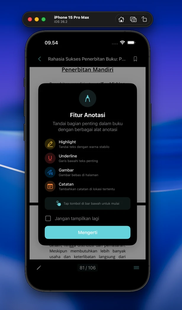 PDF Reader - Annotation Onboarding